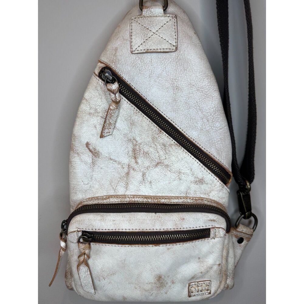BED STU Andie Sling Leather Crossbody Backpack Nectar Lux - Picture 5 of 16